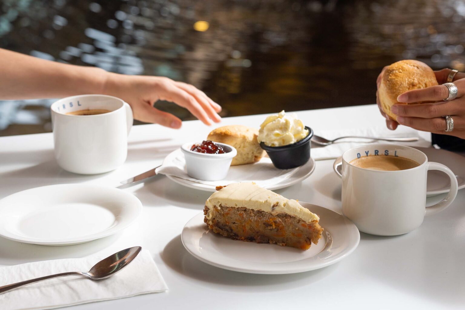 Aqua coffee at DYRSL