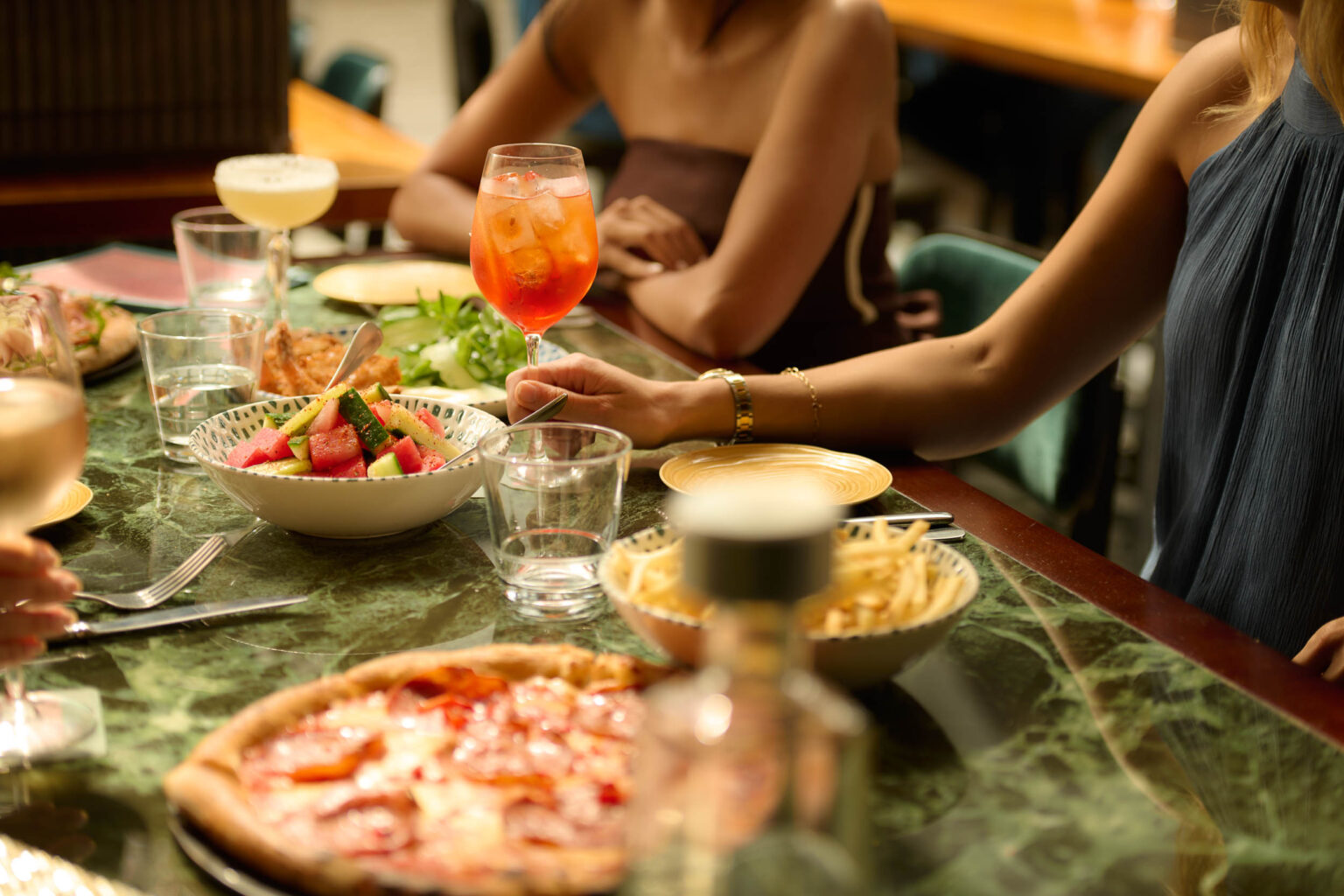 Courtyard dining at DYRSL