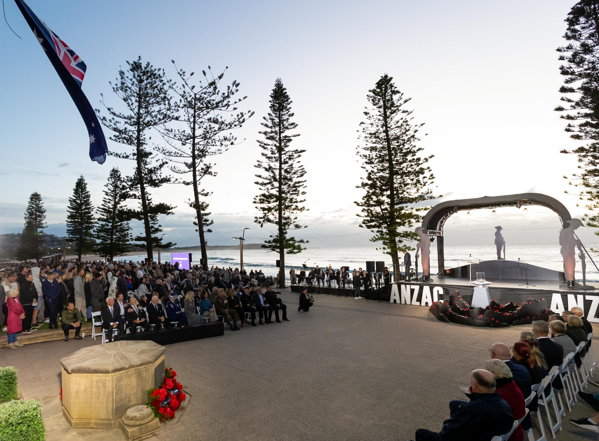 DYRSL Anzac Day Dawn Service at Dee Why Beach