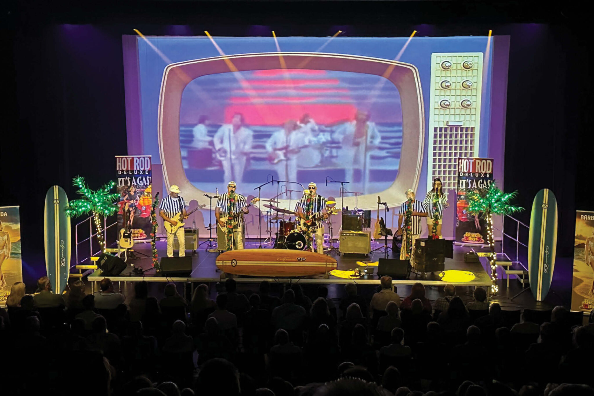 Beach Boys tribute show on stage at DYRSL